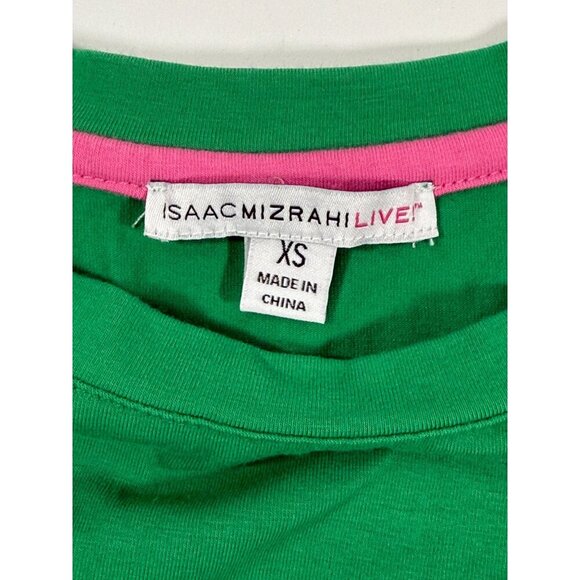 Isaac Mizrahi Live Kelly Irish Green Short Sleeve T-Shirt Dress Size XS‎ Spring - Picture 3 of 9